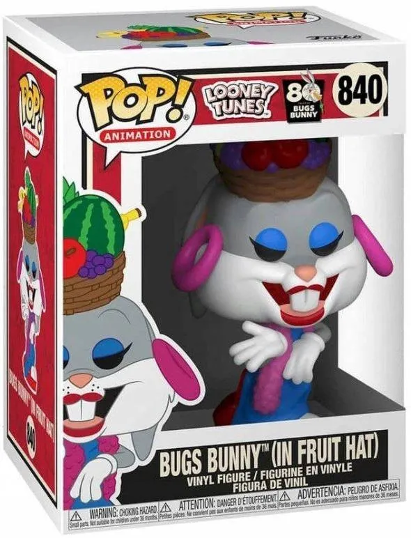 Funko Pop Animation Bugs Bunny Fruit Hat Looney Tunes 840