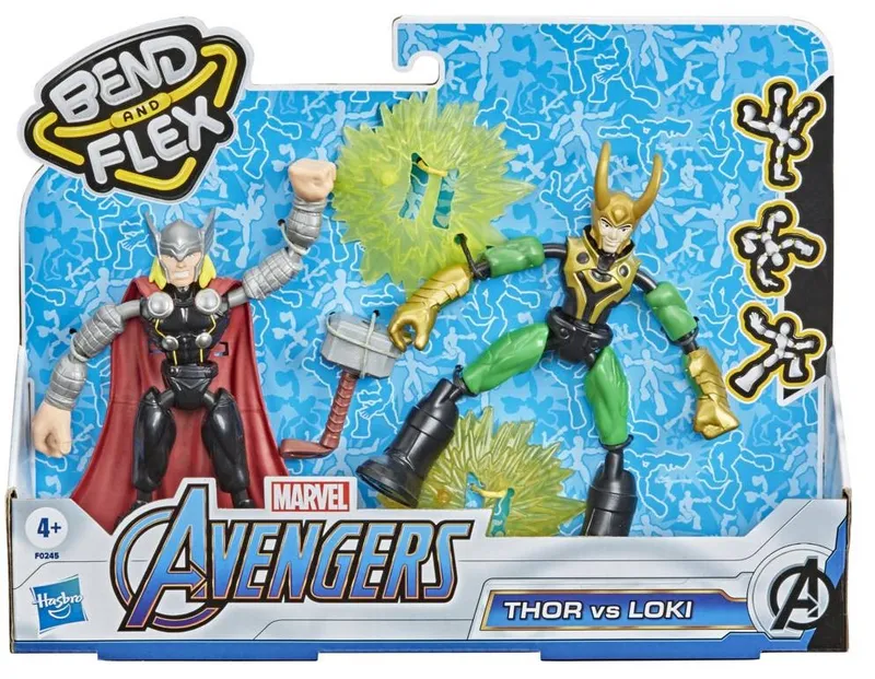 Figurka MARVEL Bend And Flex Thor I Loki HASBRO F0245 2 szt