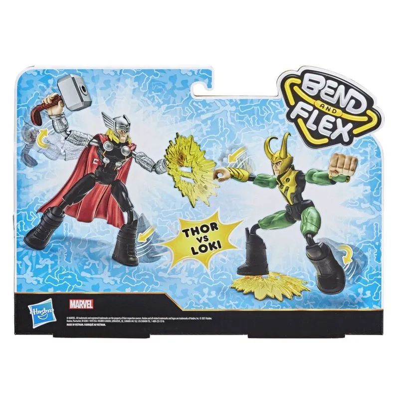 Figurka MARVEL Bend And Flex Thor I Loki HASBRO F0245 2 szt