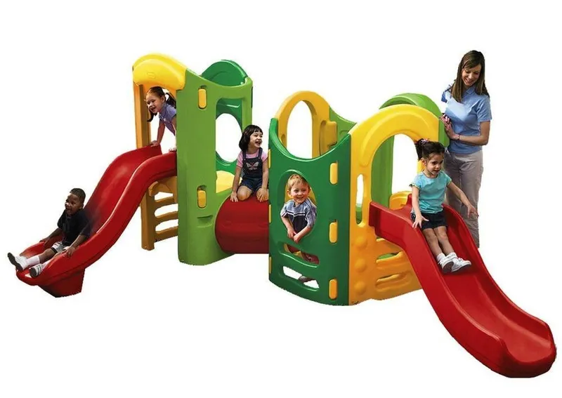 Plac Zabaw 8 w 1 Drewniany Wielofunkcyjny Little Tikes 160 x 90 x 50 cm