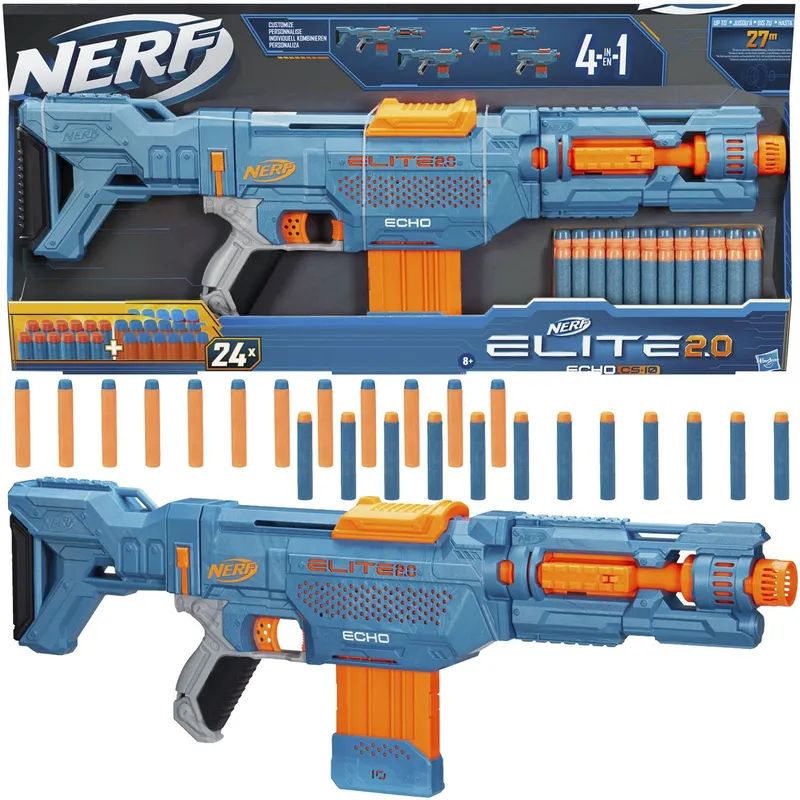 Blaster Nerf Elite 2.0 Echo CS-10 Pistolet Pneumatyczny Strzelający