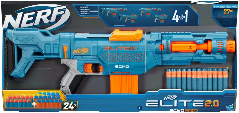 Blaster Nerf Elite 2.0 Echo CS-10 Pistolet Pneumatyczny Strzelający