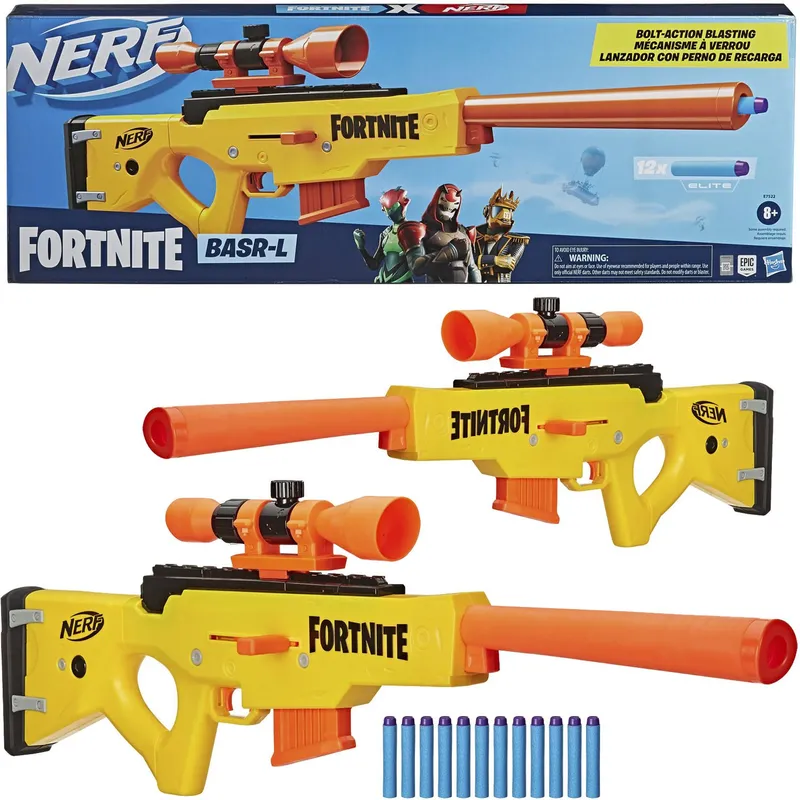 Blaster Nerf Fortnite Basr-L Zabawka Do Gry Akcji Dla Dzieci