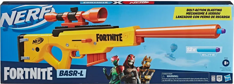 Blaster Nerf Fortnite Basr-L Zabawka Do Gry Akcji Dla Dzieci