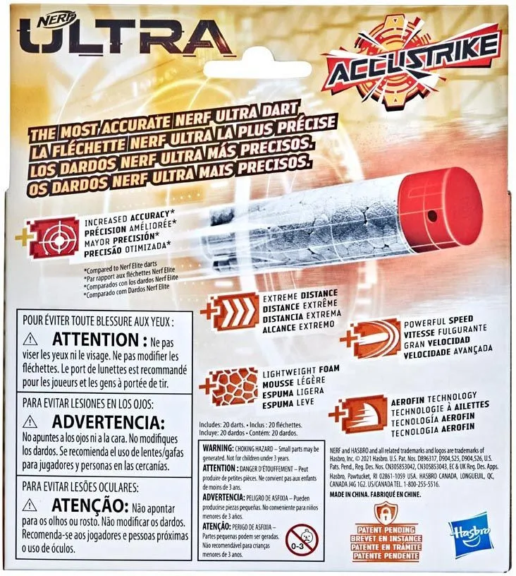 Nerf Ultra Accustrike Strzałki Piankowe Zestaw 20 szt