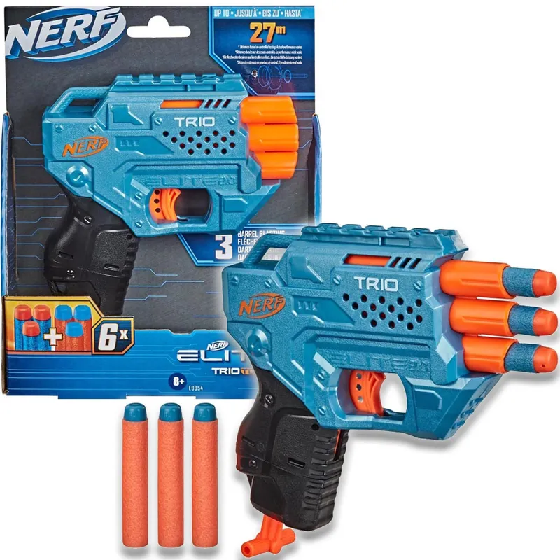 Blaster Nerf Elite 2.0 Trio Do Zabawy Dla Dzieci Pistolet Piankowy