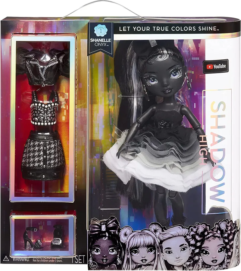 Lalka Modowa Shadow High Shanelle Onyx Seria 1 583554 - Czarna