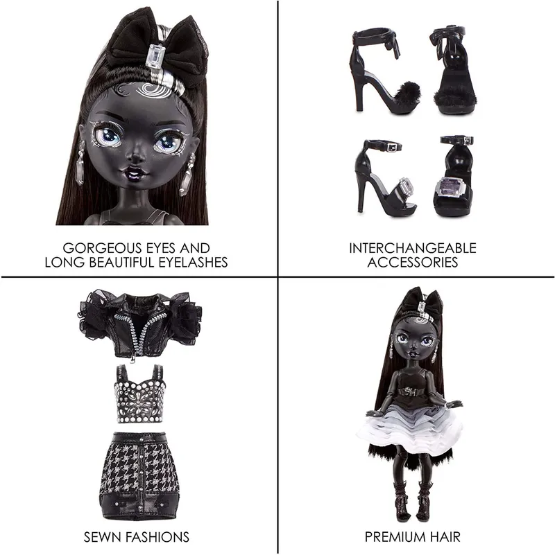 Lalka Modowa Shadow High Shanelle Onyx Seria 1 583554 - Czarna