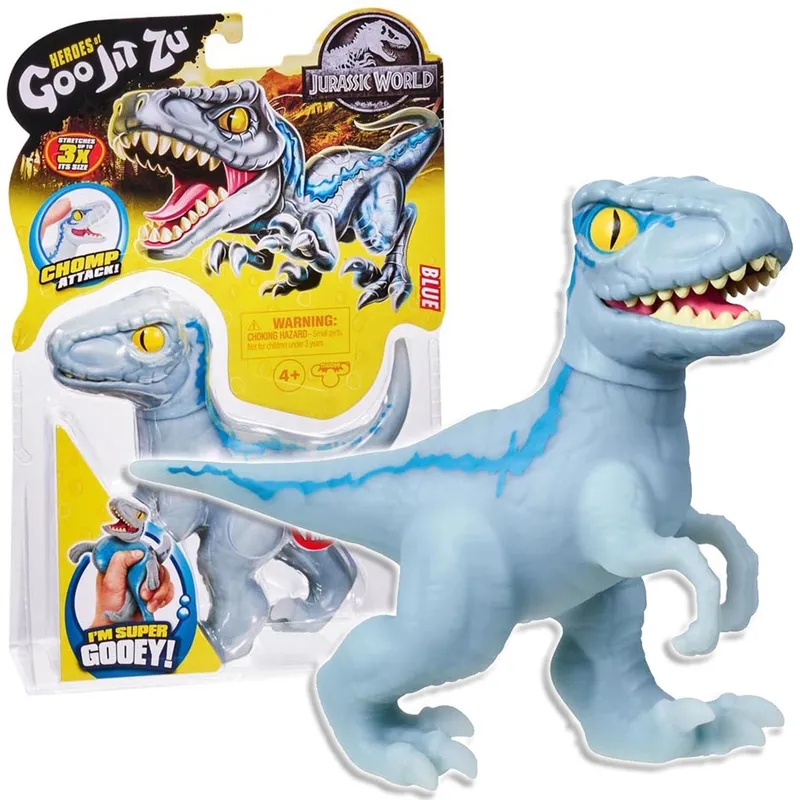 Figurka Goo Jit Zu Jurassic World Blue Elastyczna Rozciągliwa