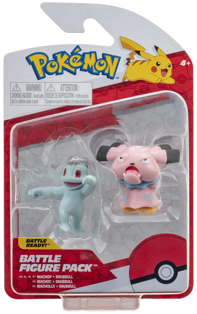 Pokemon Machop Snubbull Figurka Kolekcjonerska Battle Figure Pack 2634