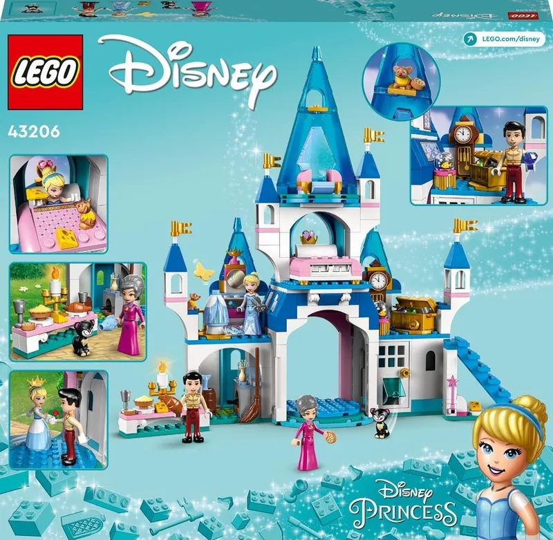 LEGO DISNEY Zamek Kopciuszka Księcia Klocki 43206