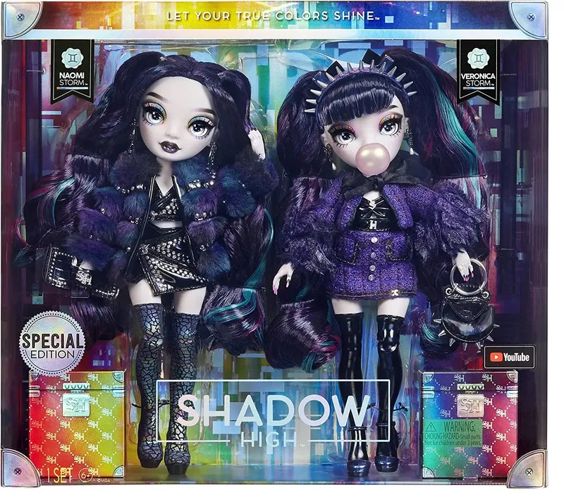 Zestaw 2 Lalek Rainbow High Shadow High Kolekcjonerskie Lalki Fashion Doll