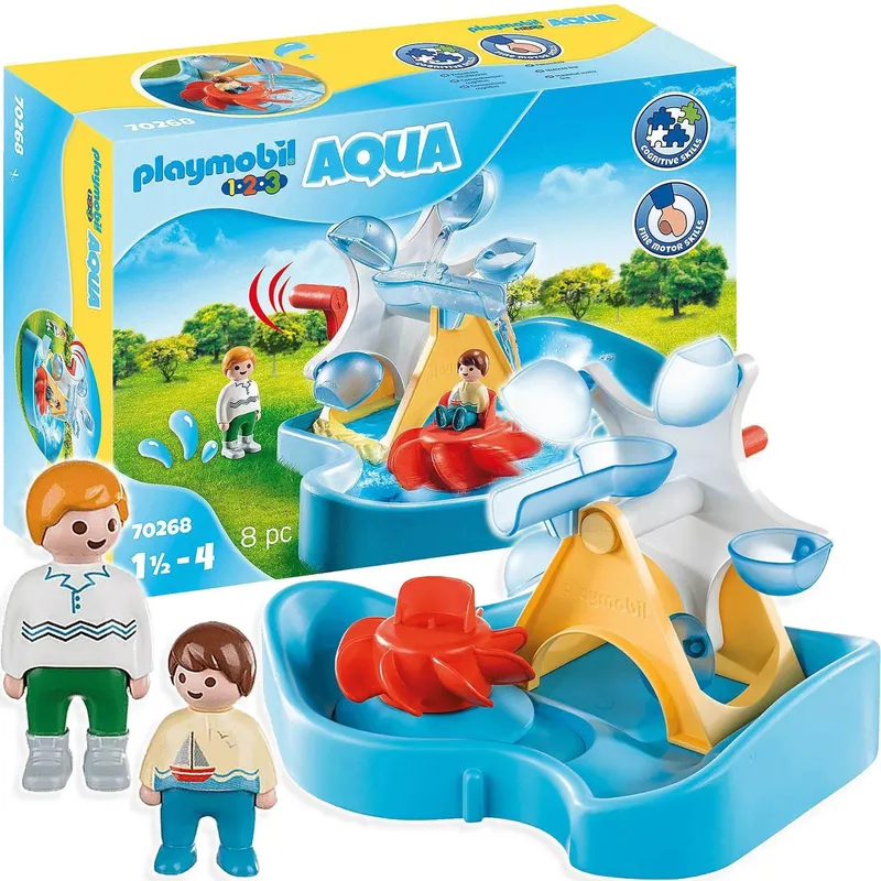 PLAYMOBIL Aqua Młyn Wodny Z Karuzelą 70268 Zestaw Figurek