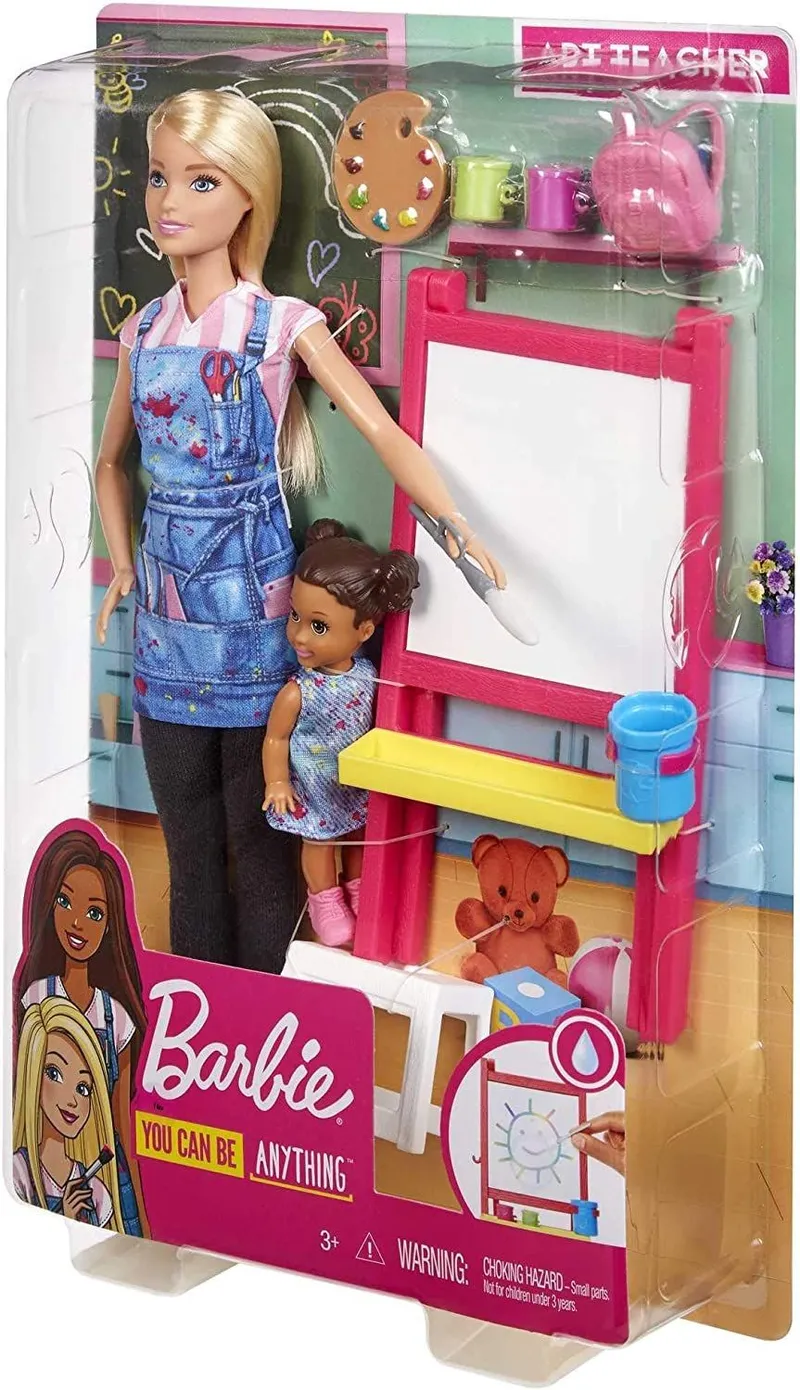BARBIE Nauczycielka Plastyki Lalka Z Akcesoriami GJM29