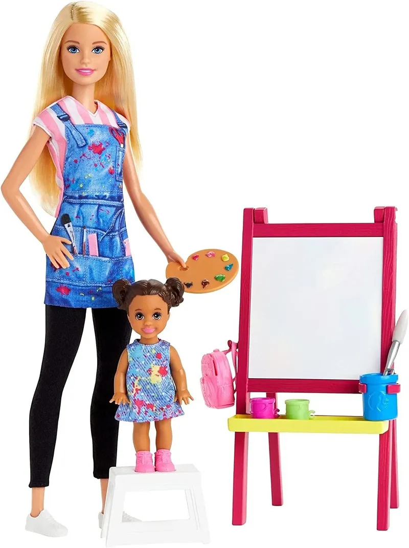 BARBIE Nauczycielka Plastyki Lalka Z Akcesoriami GJM29
