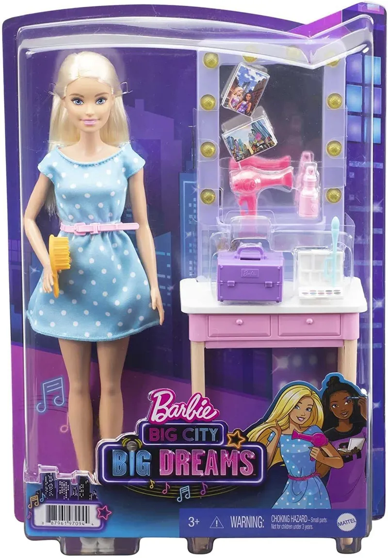 Lalka BARBIE Malibu Z Toaletką Zestaw 40 x 35 x 15 cm
