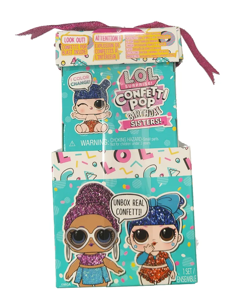 Lalka L.o.l. Surprise Confetti Pop Birthday Sisters Zestaw Urodzinowy