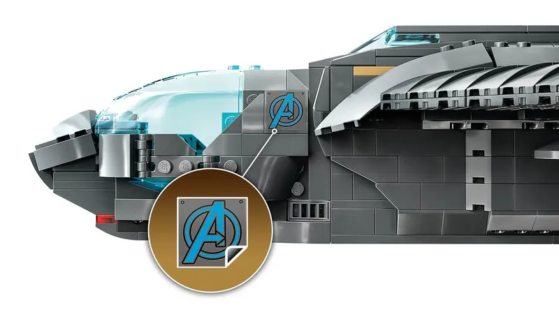 LEGO Klocki Quinjet Avengersów Zestaw 76248 Figurki 3