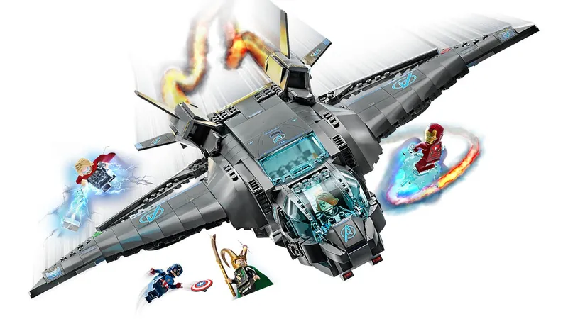 LEGO Klocki Quinjet Avengersów Zestaw 76248 Figurki 3
