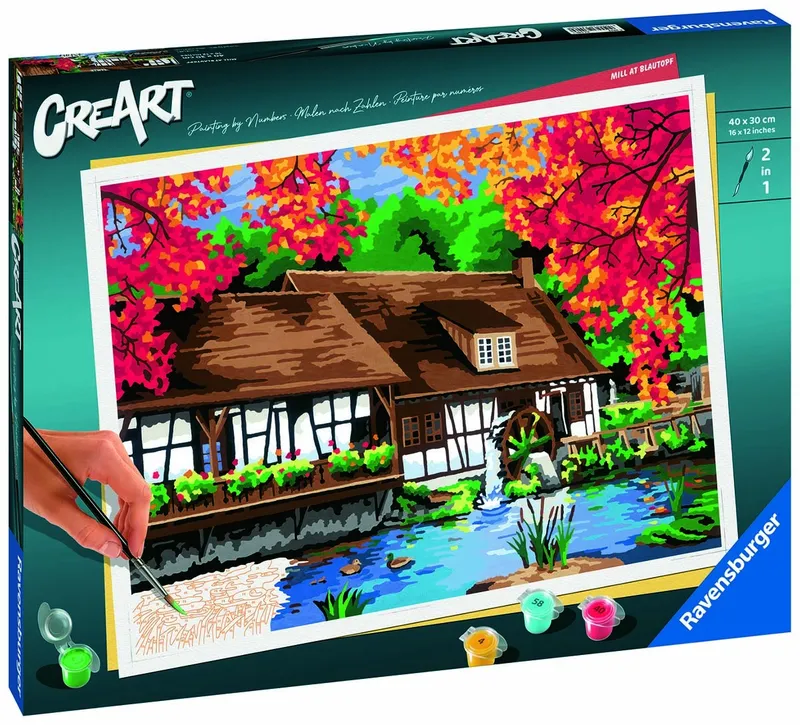 Creart Młyn Malowanie Po Numerach 40 x 50 cm Seria Premium B