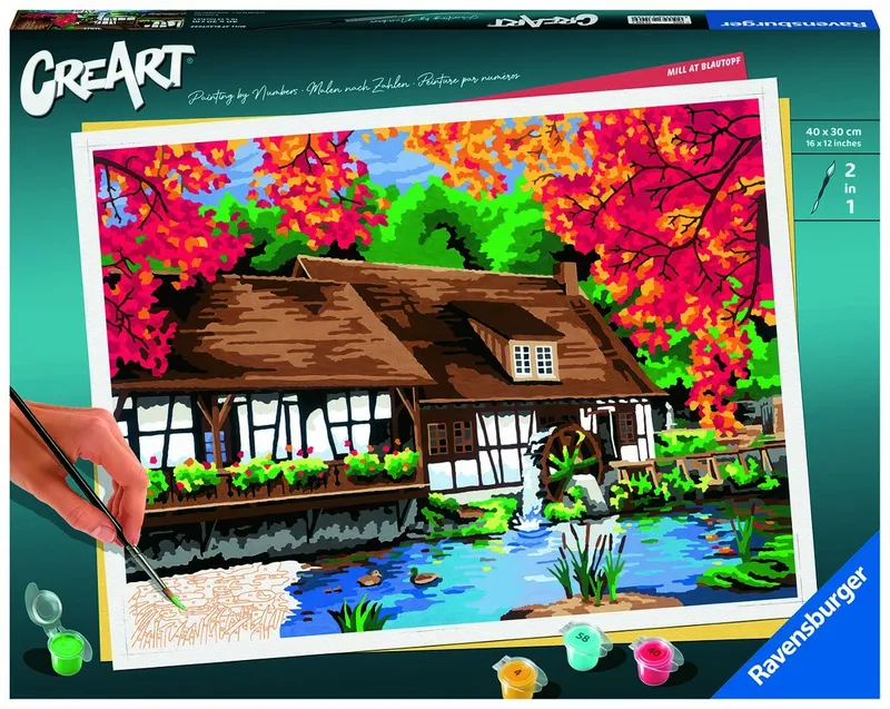 Creart Młyn Malowanie Po Numerach 40 x 50 cm Seria Premium B