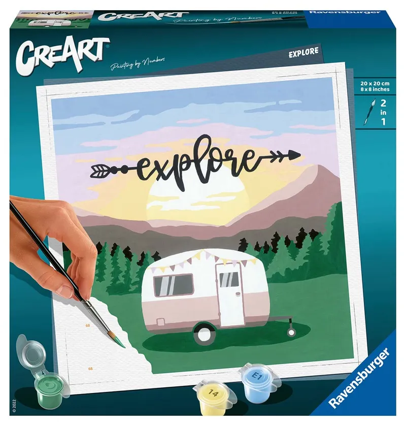 Creart Explore 20271 Malowanie Po Numerach Zestaw Kreatywny