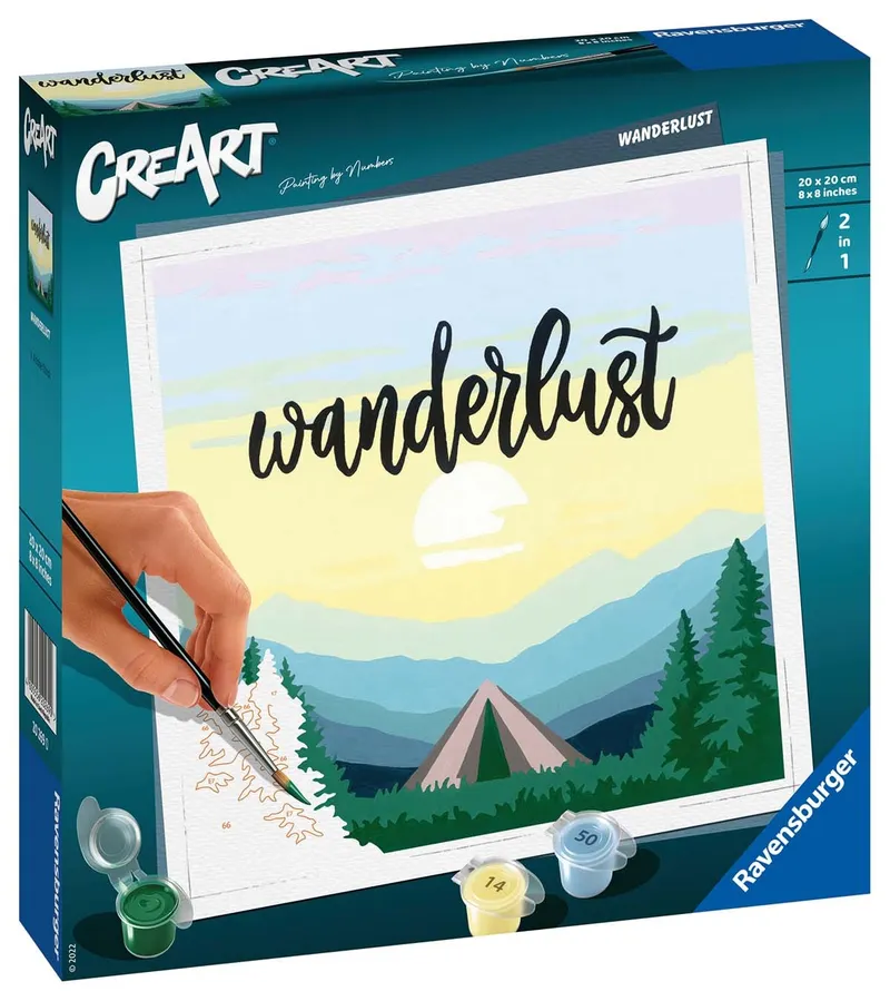 Malowanie Po Numerach Creart Z Wędrówki 15 x 10 cm
