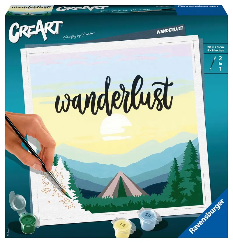 Malowanie Po Numerach Creart Z Wędrówki 15 x 10 cm