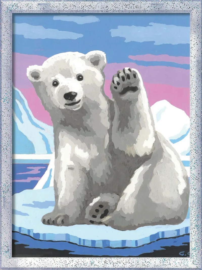 Kreatywny Zestaw Dla Dzieci Miś Polarny Z Brokatem Creart Seria D 20079