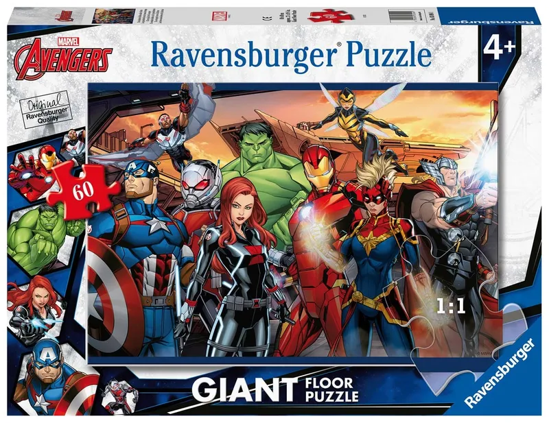 Puzzle Dla Dzieci 60 Elementów Avengers RAVENSBURGER 3094