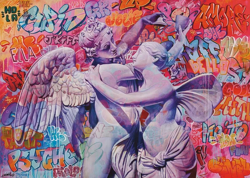 Puzzle 2D 1000 Elementów Amor I Psyche RAVENSBURGER 16970