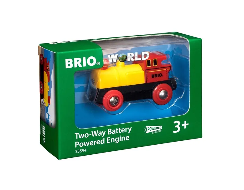 Parowóz Drewniany Dla Dzieci Brio 63359400 - Żółto-Czerwony