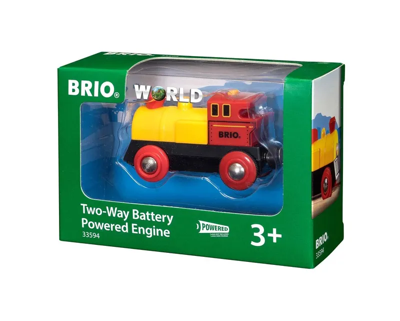 Parowóz Drewniany Dla Dzieci Brio 63359400 - Żółto-Czerwony