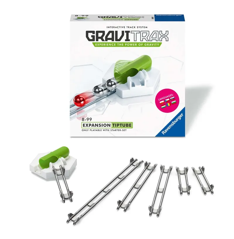 Gravitrax Dodatek Tunel Zestaw Track System Niebiesko Szary 26143