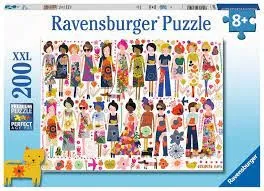 Puzzle RAVENSBURGER Dla Dzieci 2D Przyjaciele Kwiaty 200 Elementów