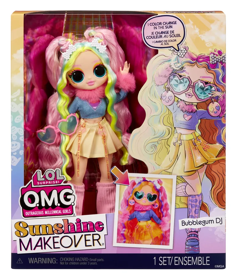 Lalka L.o.l. Surprise Omg Sunshine Makeover Bubblegum Dj Figurka