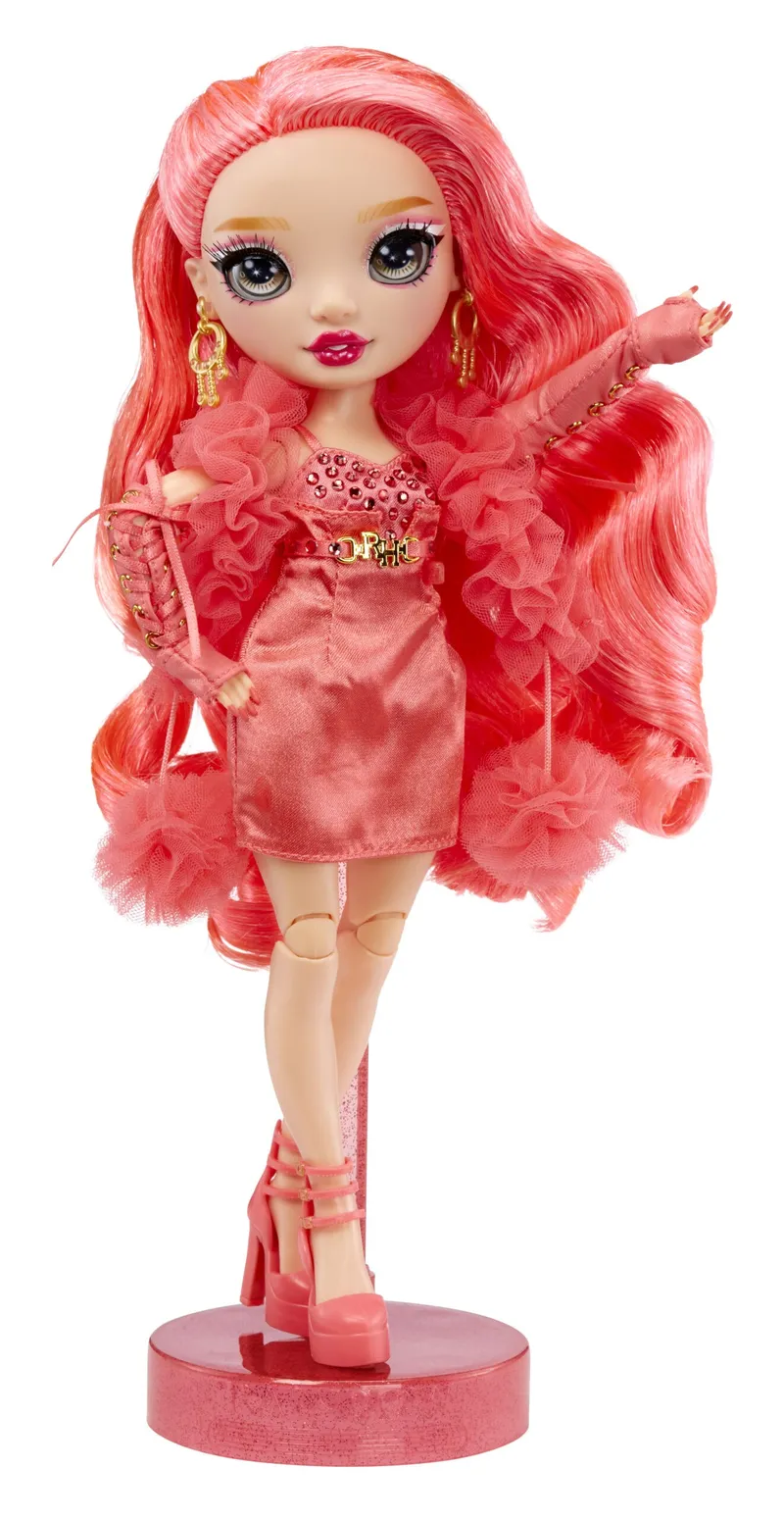 Lalka Fashion Rainbow High Priscilla 28 cm Ubranka Akcesoria - Różowa