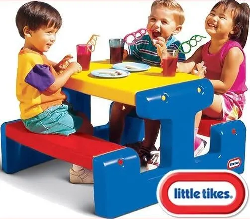 Stolik Do Zabawy Dla Dzieci 4 Osobowy Little Tikes Junior - Niebieski