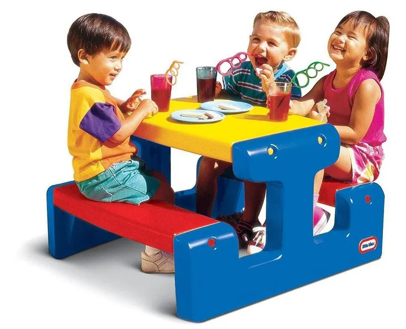 Stolik Do Zabawy Dla Dzieci 4 Osobowy Little Tikes Junior - Niebieski