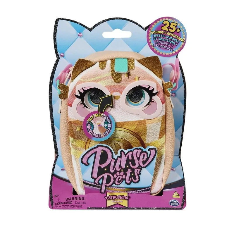 Purse Pets Kotek Catpuchino Spin Master Interaktywny 6064689