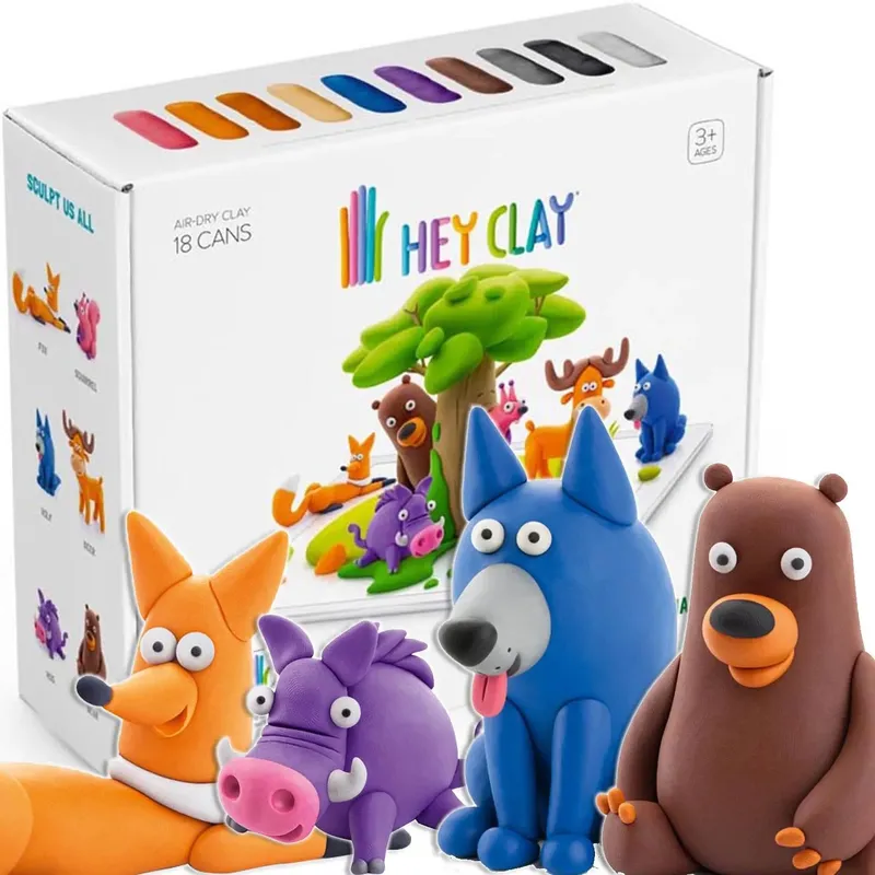 Zwierzęta Leśne Hey Clay Modelina Plastyczna 18011 Kreatywny Zes