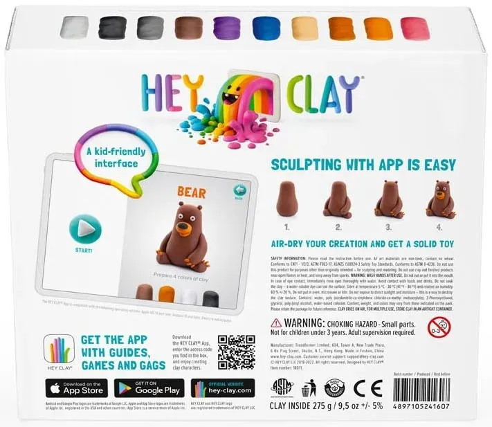 Zwierzęta Leśne Hey Clay Modelina Plastyczna 18011 Kreatywny Zes