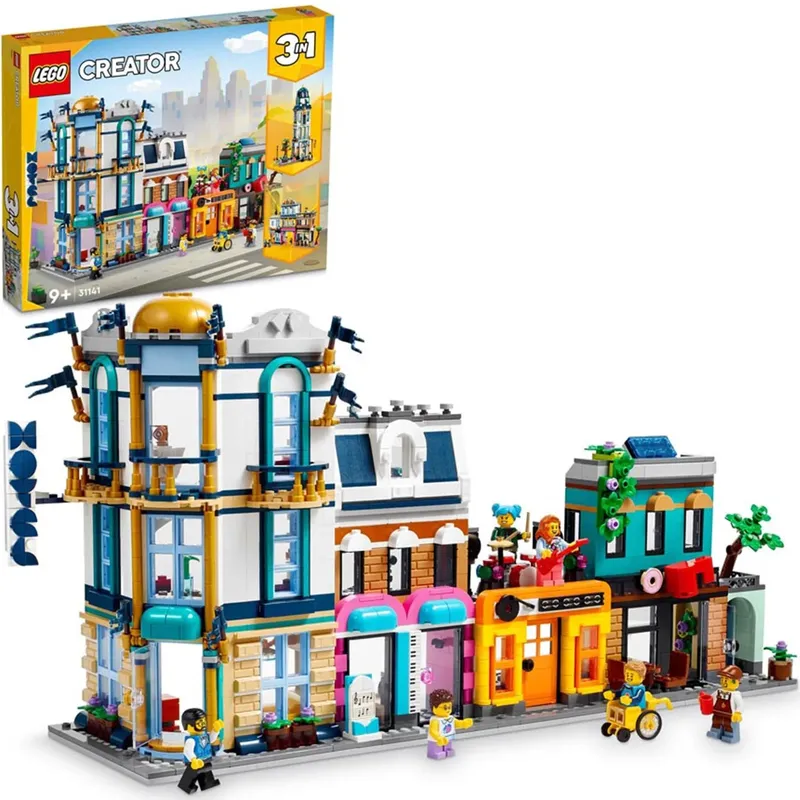 LEGO Creator Główna Ulica 31141 Klocki 1459 Elementów Zestaw