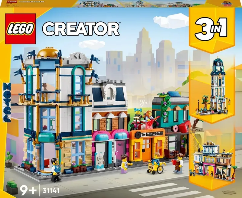 LEGO Creator Główna Ulica 31141 Klocki 1459 Elementów Zestaw