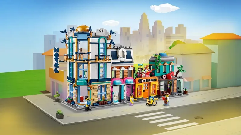LEGO Creator Główna Ulica 31141 Klocki 1459 Elementów Zestaw