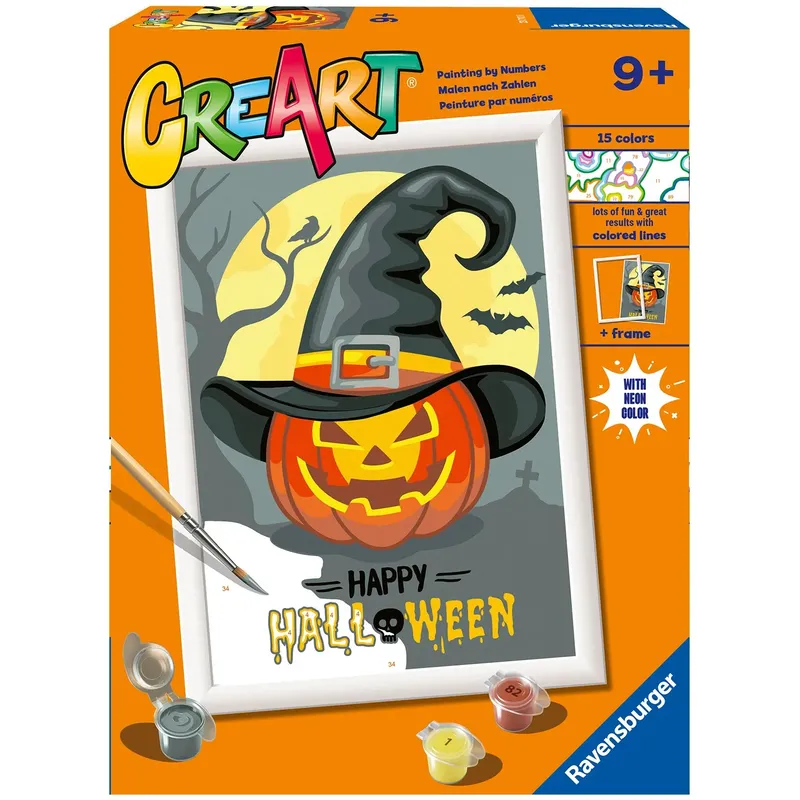 RAVENSBURGER Creart Wesołego Halloween Malowanie Po Numerach 23712