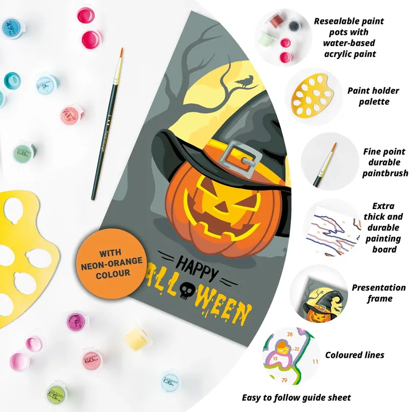 RAVENSBURGER Creart Wesołego Halloween Malowanie Po Numerach 23712