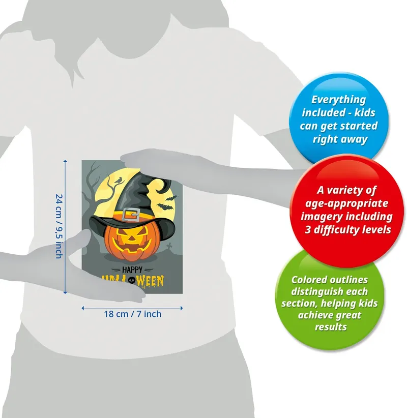 RAVENSBURGER Creart Wesołego Halloween Malowanie Po Numerach 23712