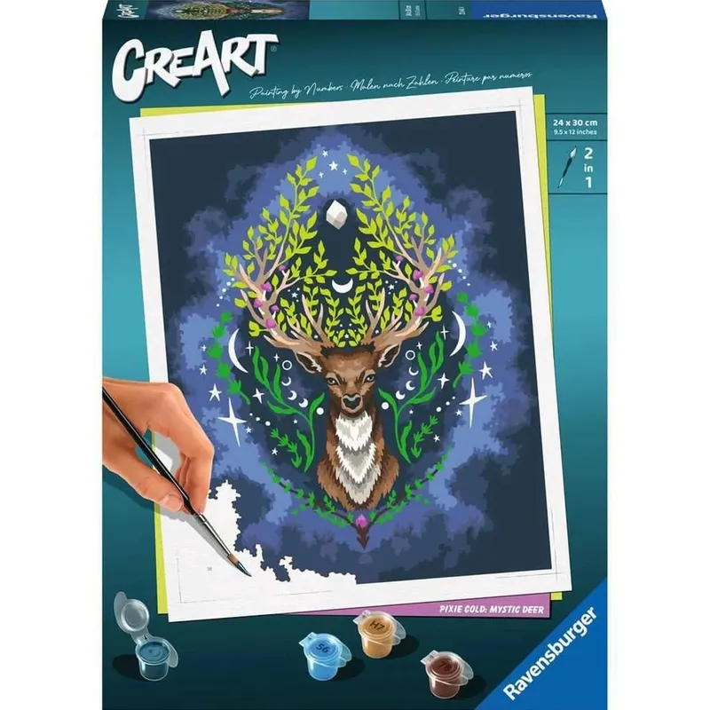 Malowanie Po Numerach Mistyczny Jeleń RAVENSBURGER 23640 Creart