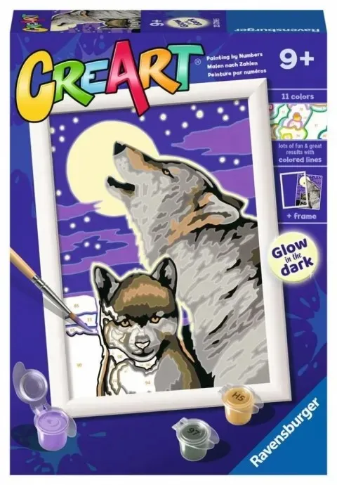 Malowanie Po Numerach Mistyczne Wilki RAVENSBURGER Creart 23709